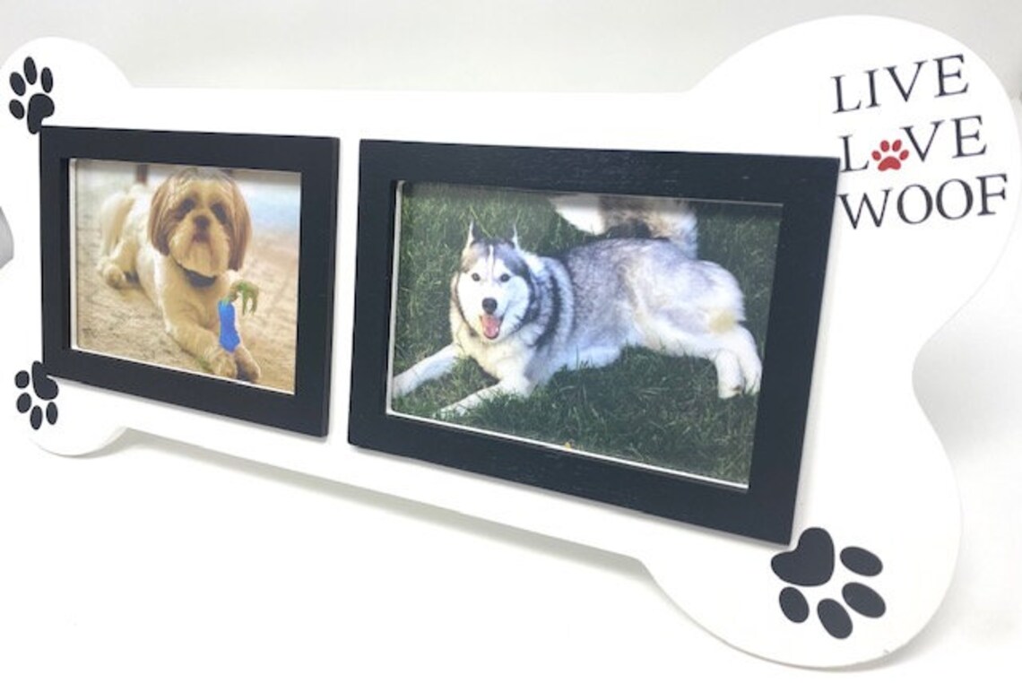 3MAZINGS Dog Collage Picture Frame 4x6 Pet Photo Frames White Etsy