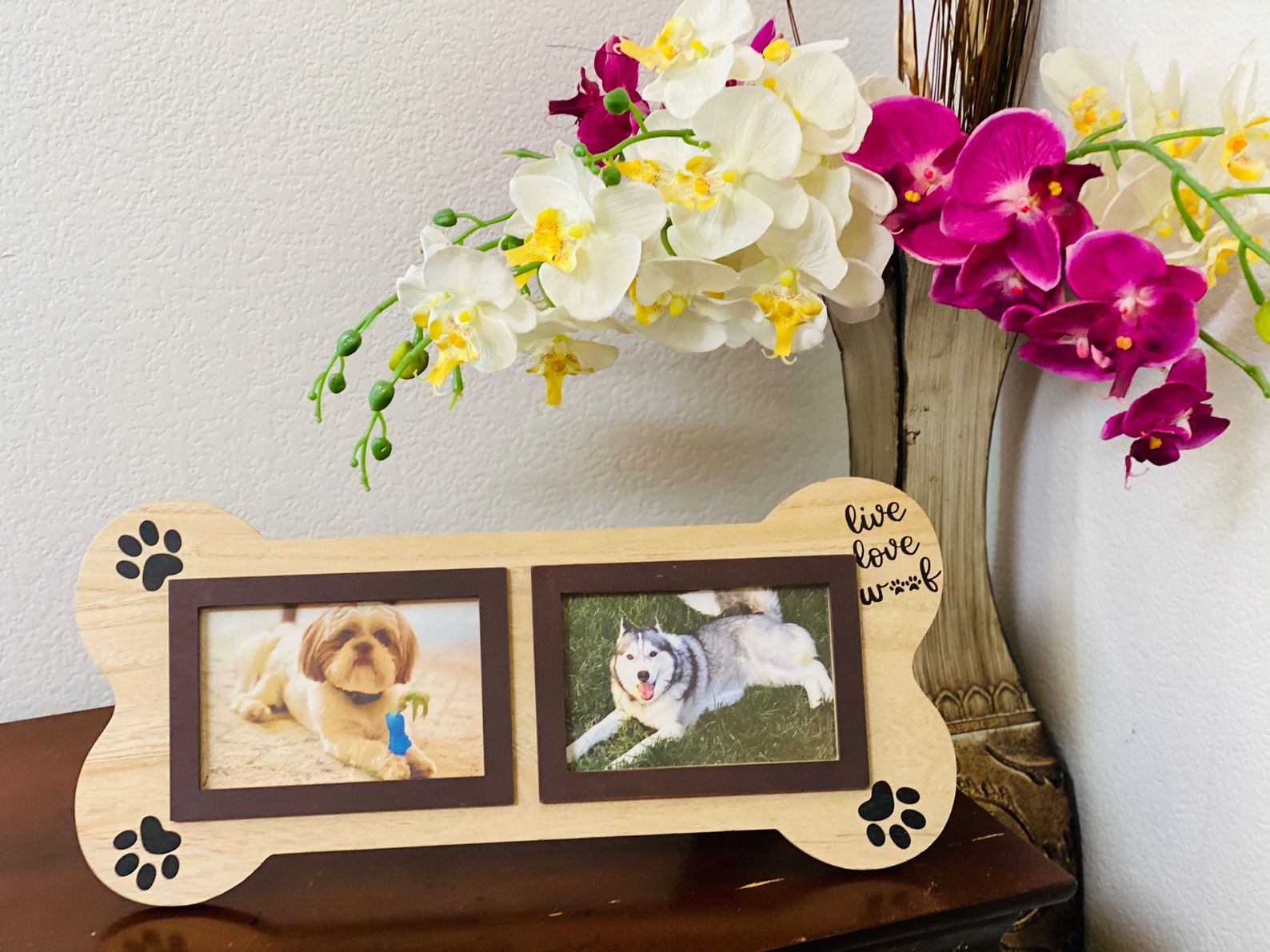 3MAZINGS Dog Picture Frames 4x6 Pet Frame Memorial Photo Collage for
