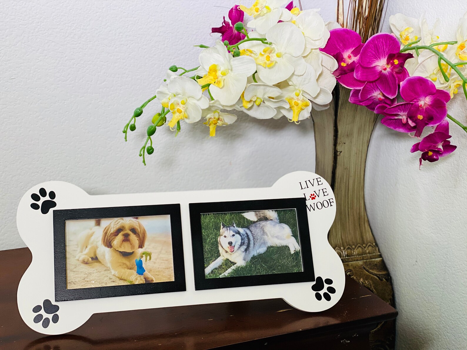 3MAZINGS Dog Collage Picture Frame 4x6 Pet Photo Frames White Etsy