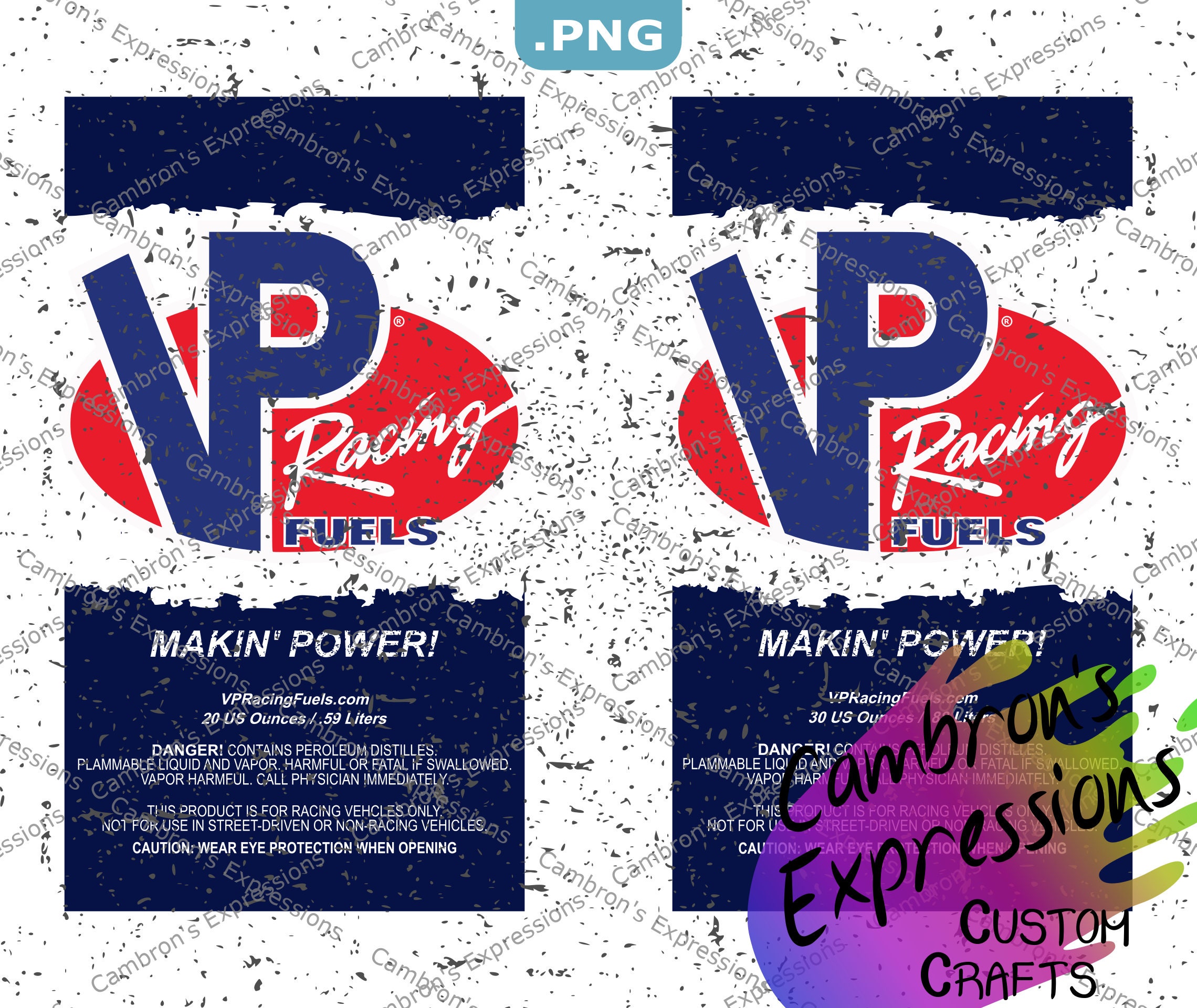 VP Racing Fuels waterslide png //Digital Only// Etsy
