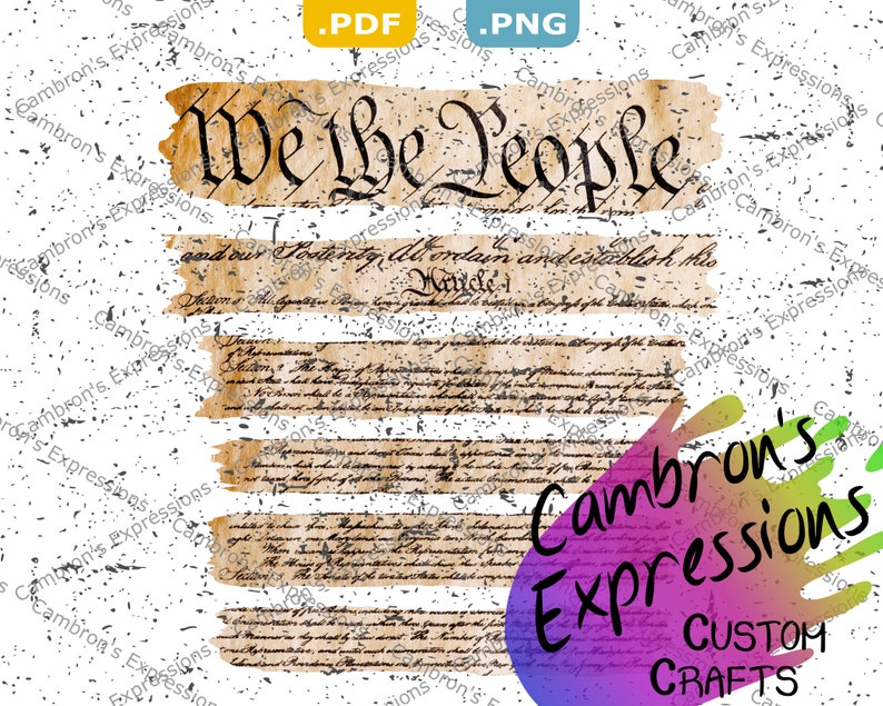 Download Constitution We The People Strips for American Flag ...