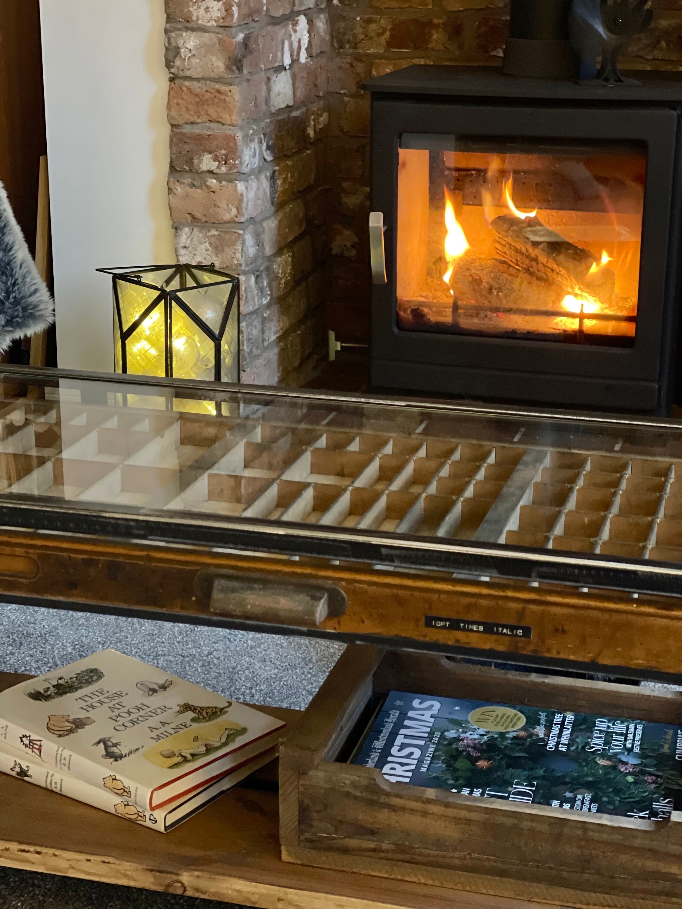 Printers Tray Coffee Table Handmade Industrial Design Statement