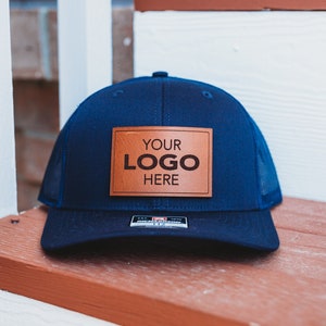 Youth Custom Logo Leather Patch Hat