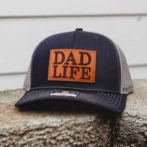 Dad Life Leather Patch Hat