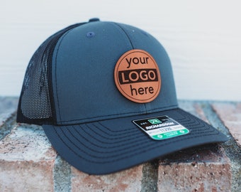 Custom Logo Richardson 112 Leather Patch Hat