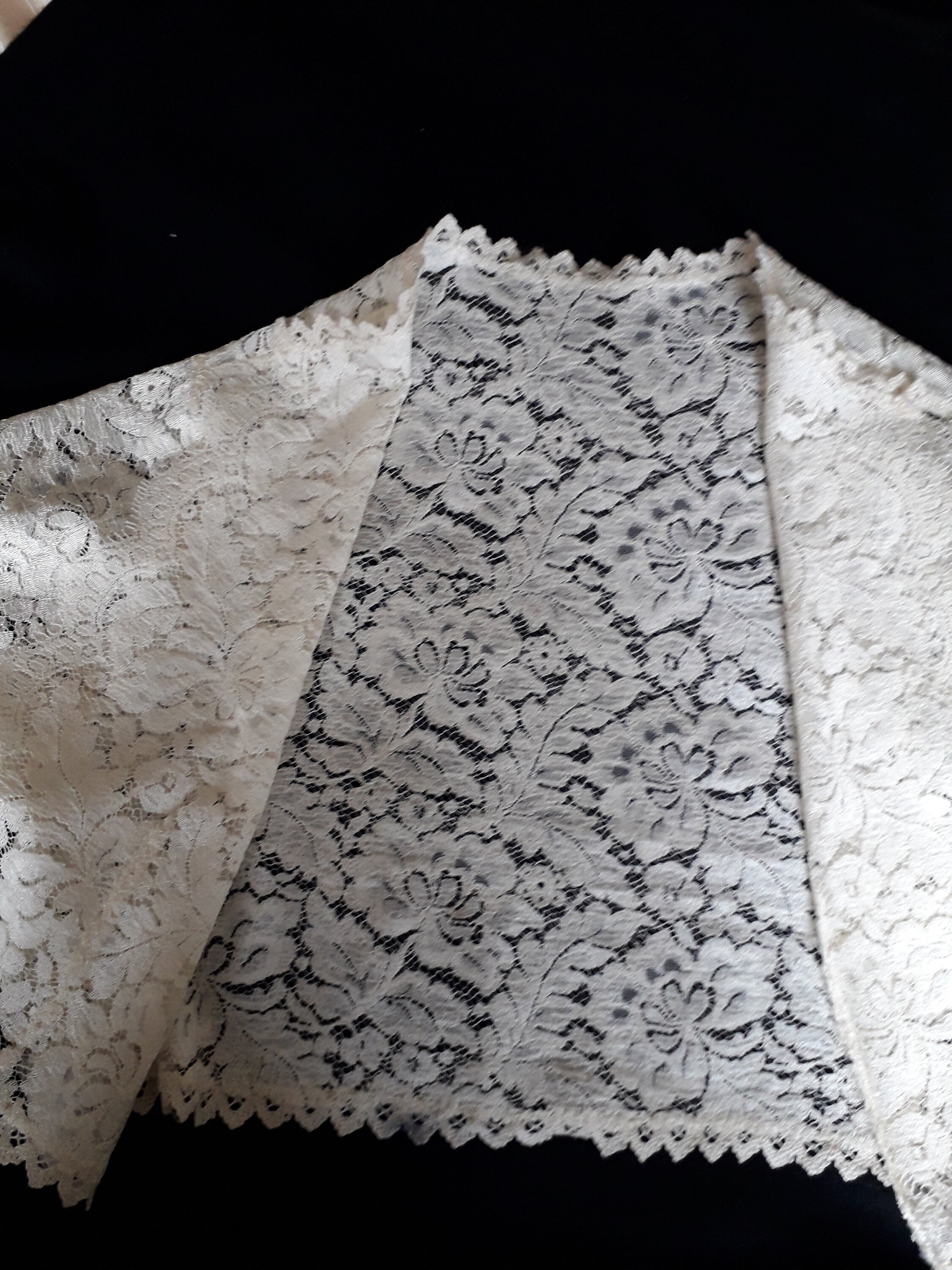 Cream Lace Bolero Jacket Shrug Coverup Edge to Edge Half Etsy UK