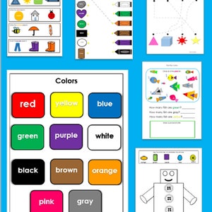 Pre-Kindergarten Colors Worksheets