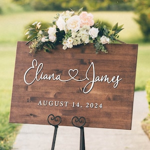 Wedding Welcome Sign - Personalized 3D Sign - Wedding Decor #WWS2201