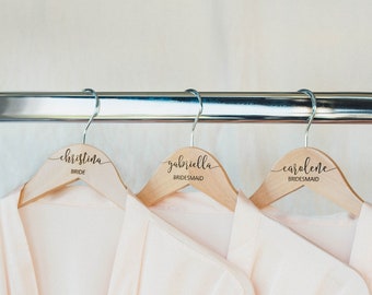 Personalized Wedding Hanger - Hanger for Wedding Dress - Wedding Hanger - Wooden Engraved Hanger - Bridal Dress Hanger - Name Hangers HG100