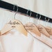 Personalized Bridesmaid Hangers - Wedding Hanger - Wooden Engraved Hanger - Bridal Dress Hanger - Wedding Name Hangers HG100 