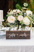 Gifts and Cards Sign - Wedding Wooden Sign - Rustic Table Decor - Wedding Table Centerpiece