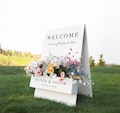 Flower Box Welcome Sign - Wedding Welcome Sign - Personalized Decor