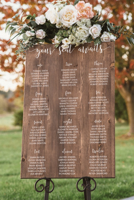 Aazon.co: Stofinity Wedding Seating Chart Board Display For Wedding