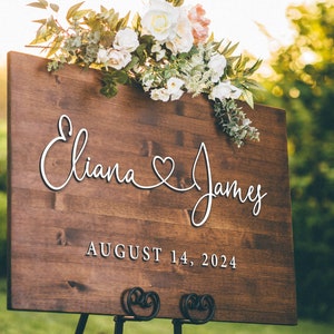 Wedding Welcome Sign - Personalized 3D Sign - Wedding Decor #WWS2201