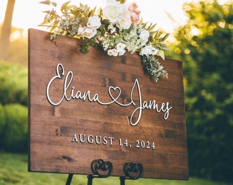 Wedding Welcome Sign - Personalized 3D Sign - Wedding Decor #WWS2201