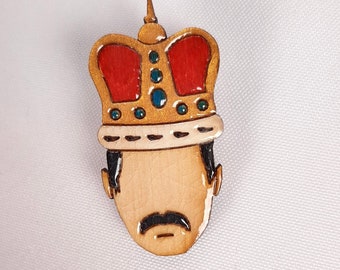 Freddy Mercury brooch, handmade, small gift for Queenfans, artwork