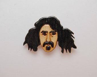 Frank Zappa broche, kerstcadeau, gift idea, cadeautje voor verzamelaars