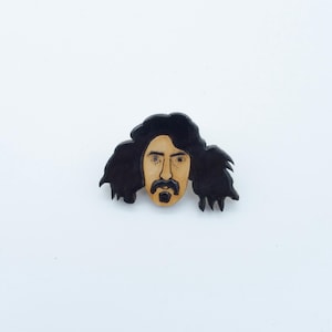 Frank Zappa broche, kerstcadeau, gift idea, cadeautje voor verzamelaars