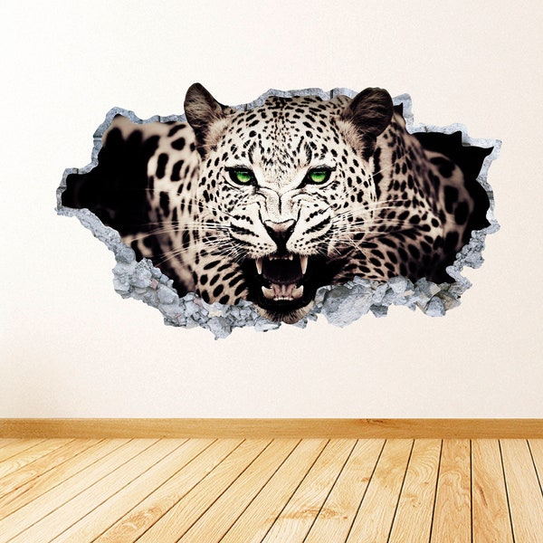 Cheetah Wall Sticker Etsy