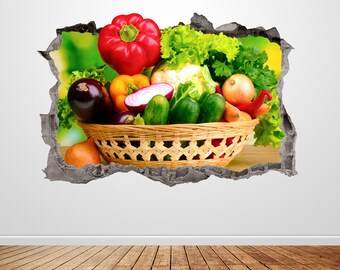 Fruit Vegetable Veg Healthy Organic Mural Decal Wall Sticker Poster Vinyl S261 
