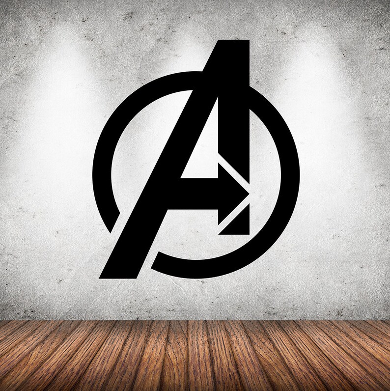 Avengers Logo Wall Art decoration murale de chambre à coucher Etsy France