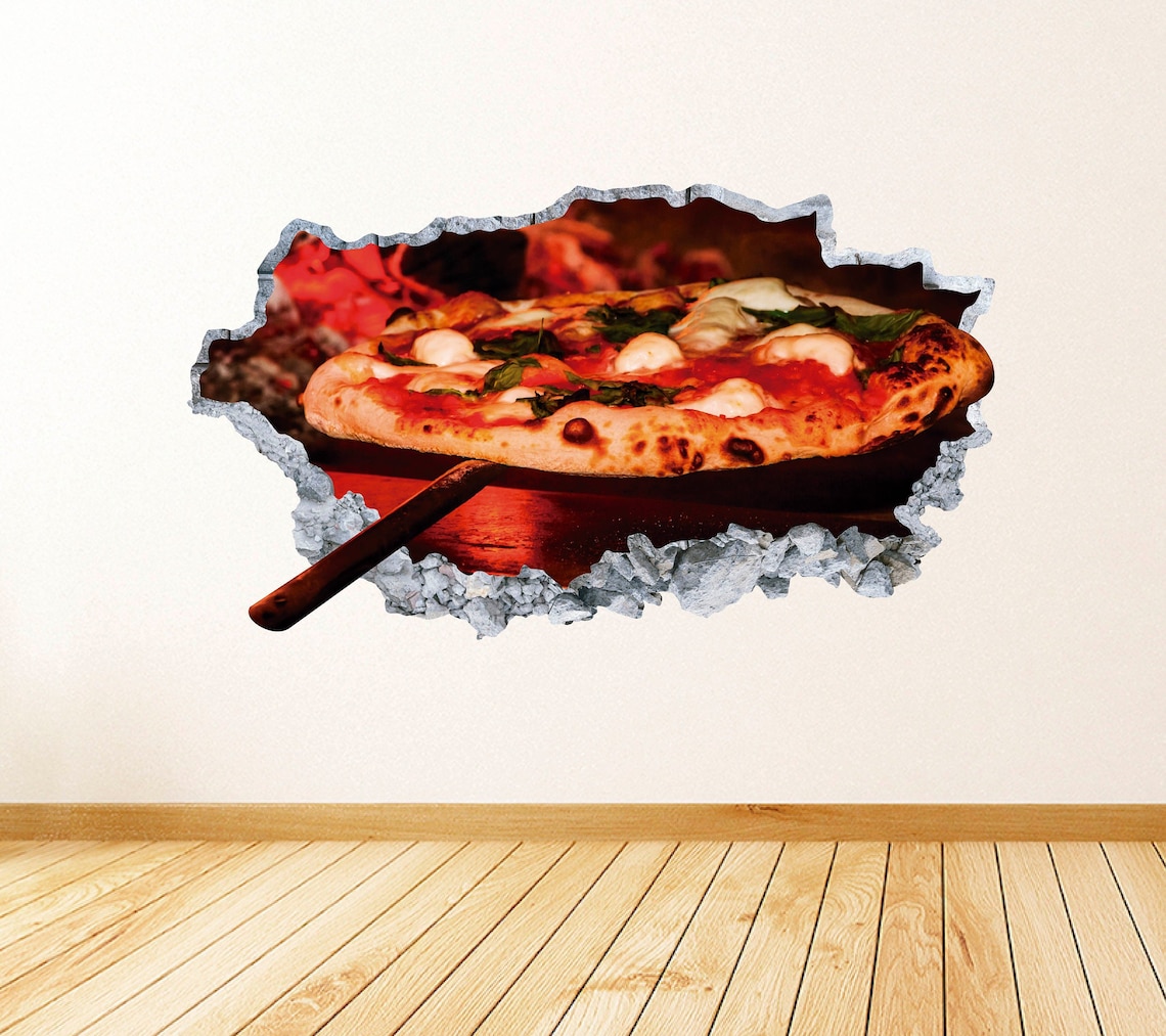 Pizza Restaurant Wall Art Decal Pizza Shop Wall Decor Vinyl Wall