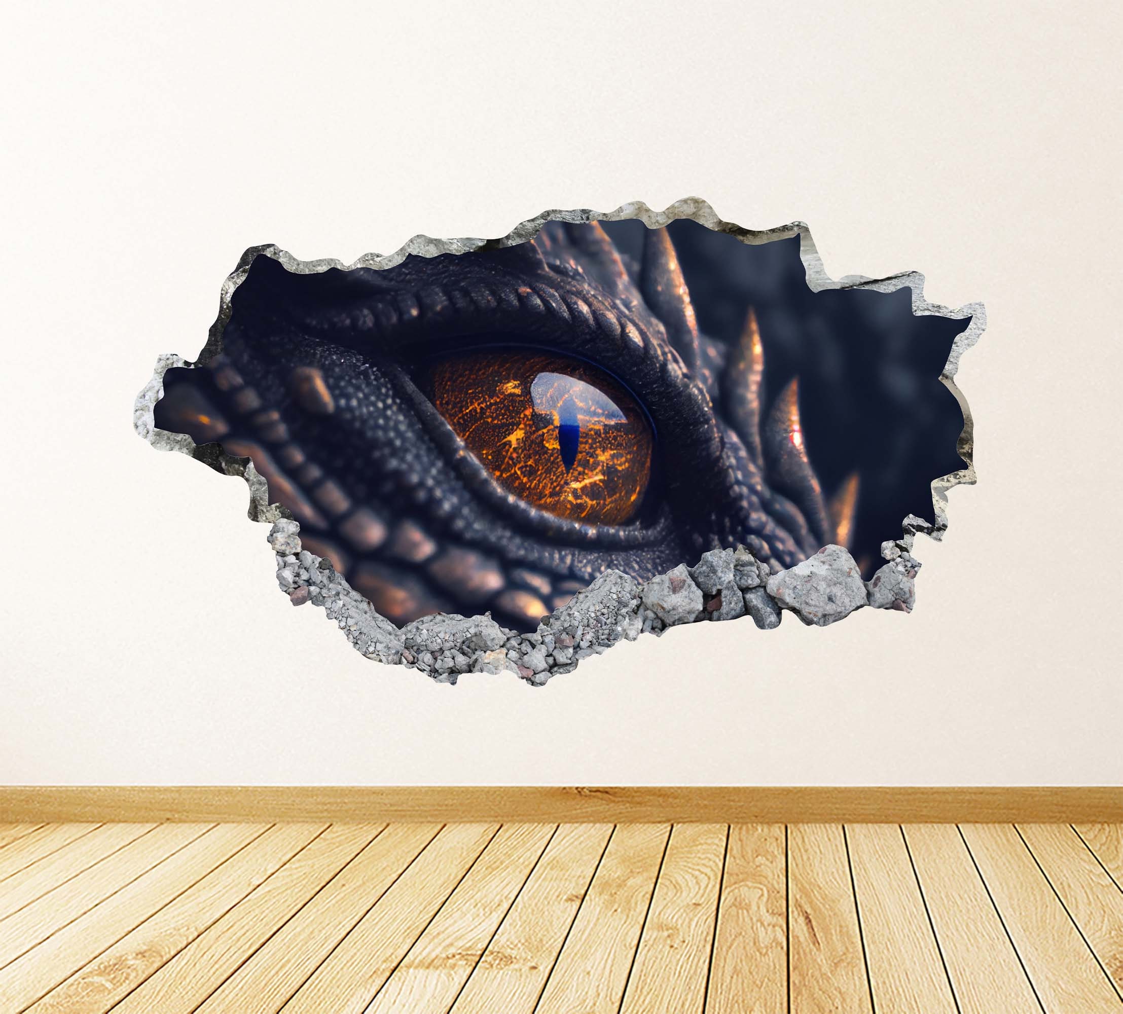 Dragon Eye 3D Wall Decal Art Decor Sticker Dragon Wall Sticker Art ...