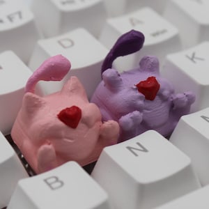 Mew and Mewtwo Keycaps