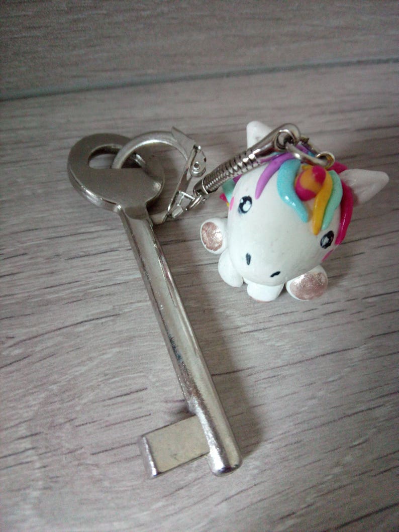 Porte clés Licorne Kawaii image 1