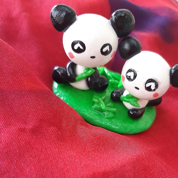 Figurine Kawaii Pandas