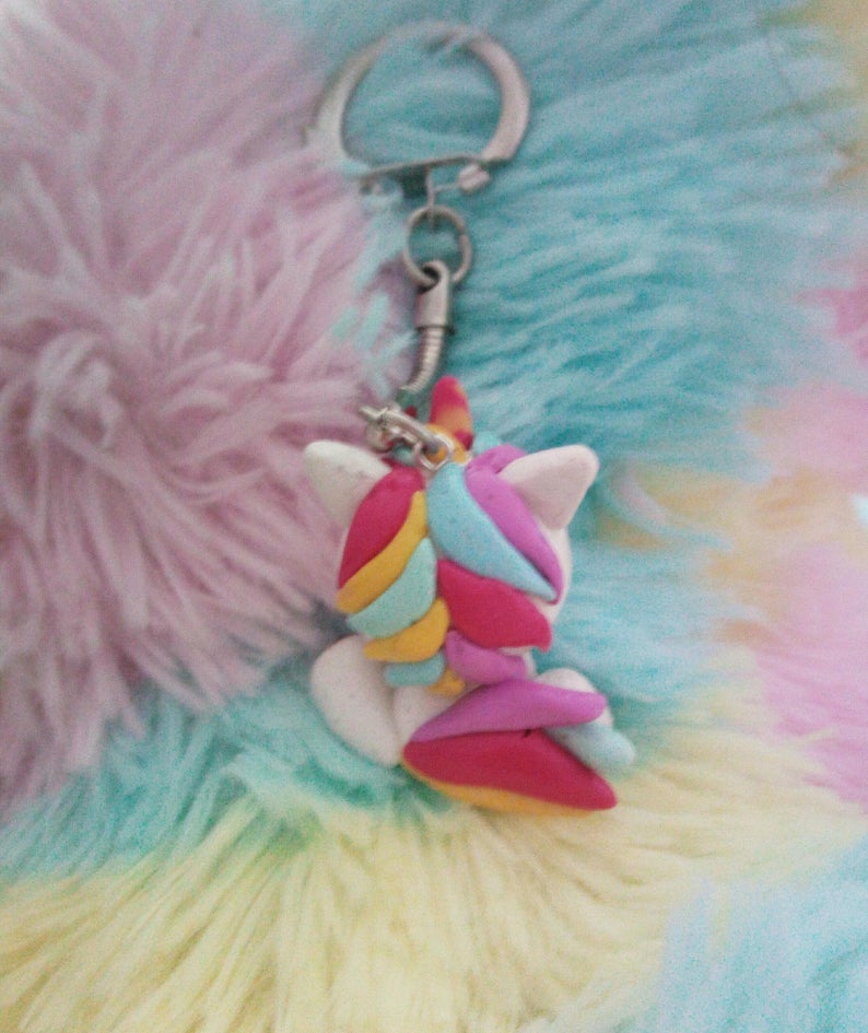 Porte clés Licorne Kawaii image 3