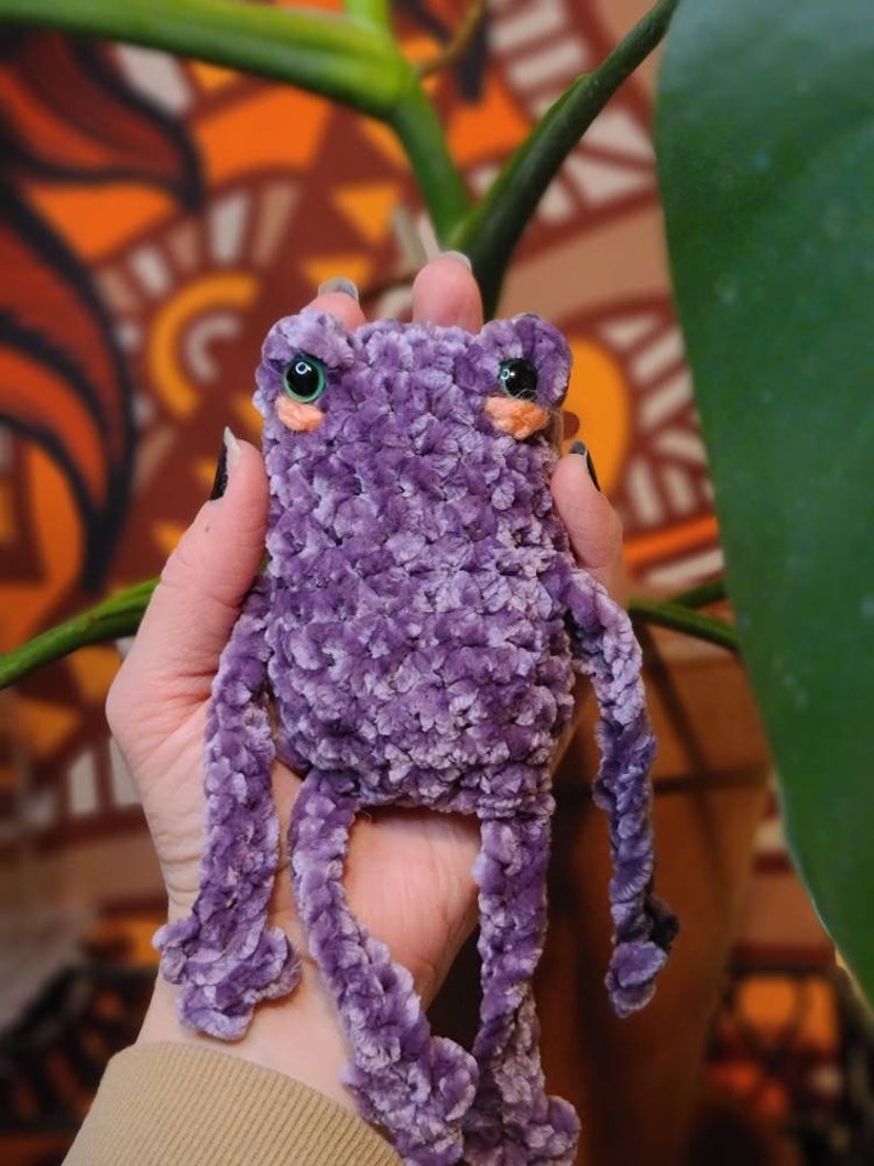 Velvet Leggy Froggy Made to Order Purple