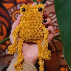 Velvet Leggy Froggy Made to Order Mustard Yellow