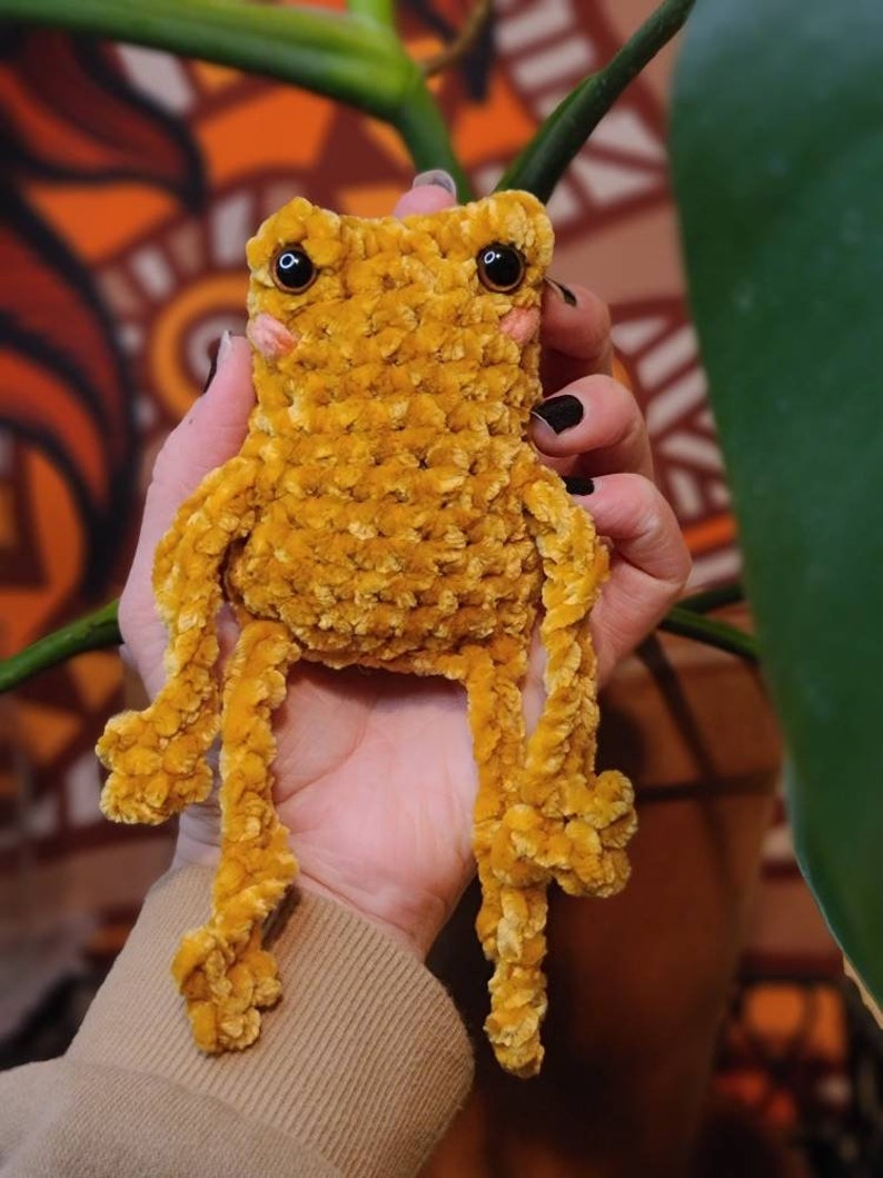 Velvet Leggy Froggy Made to Order Mustard Yellow