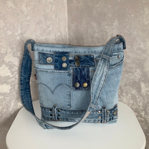 Blue Jean Purse - Etsy