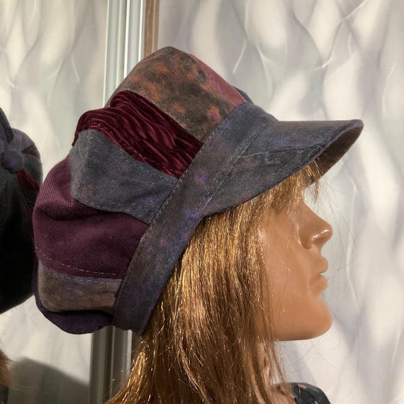 マルチカラーパッチワークベレー帽 マルチカラーパッチワークベレー帽