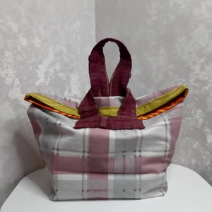 Sac à lunch décontracté fait main, sac de boîte à lunch léger, sac de pique-nique en tissu, pochette à lunch unisexe, sac à main pour la nourriture