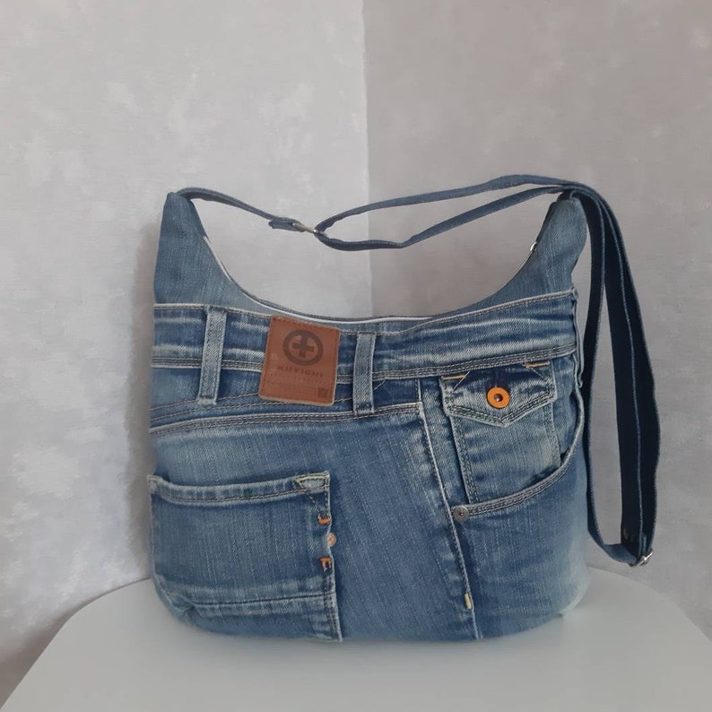 Shoulder Denim Bag Medium Size Jean Crossbody Purse Casual - Etsy