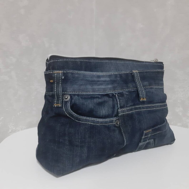 Denim Cosmetic Bag for Cosmetics and Medicines Handmade From Etsy