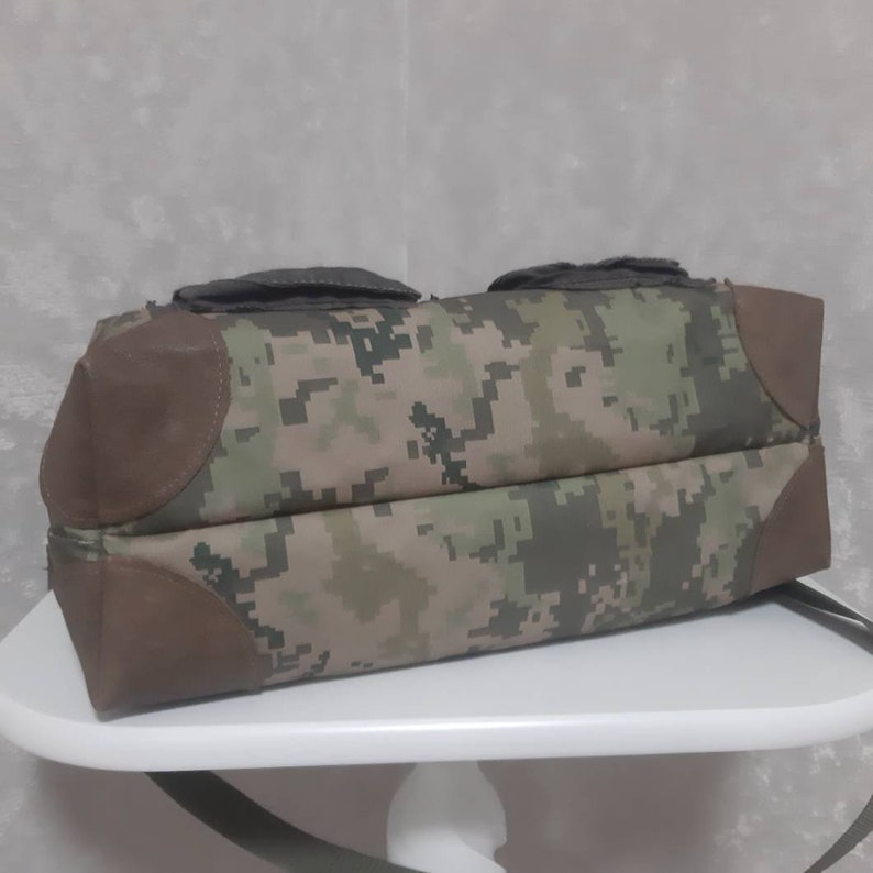 Camo Small Travel Bag Camouflage Print Shoulder Tote Etsy