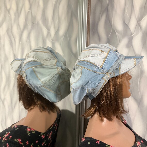 Vintage, jean patchwork hat Vintage 1960 main image 3