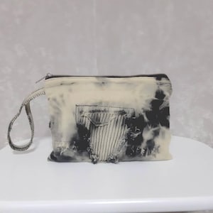 Handgemachte Jeanshandtasche, lässige kleine Clutch aus Jeans, Handytasche aus Jeans, Brieftasche aus Denim, Kosmetiktasche