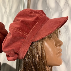 Ręcznie robiona czapka gazeciarza z kordu, 23,2", czapka Boho Rasta w stylu ulicznym, czapka Falls patchwork 59 cm