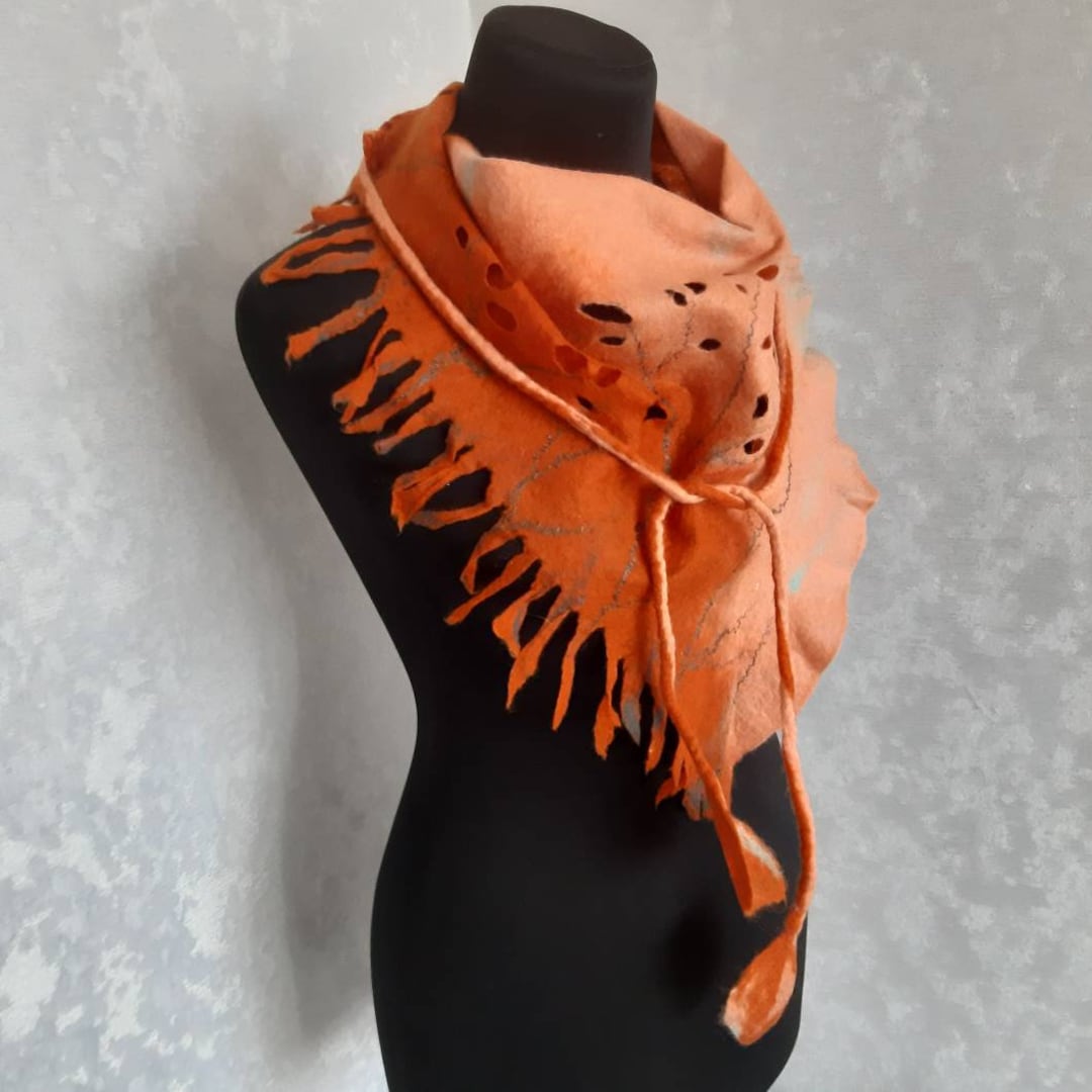 felted wool shawl