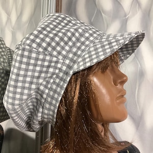 Handmade oversized cotton patchwork newsboy cap 24,8", Boho Rasta hat in street fashion style, Dreadlocks patchwork hat 63cm