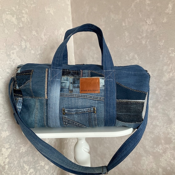 ★AMES-WORLDWIDE★DENIM DUFFLE BAG DEEP BLUE★正規品/送料込 Ames Worldwide] Denim Duffle Bag (2 Color) *Limited Time