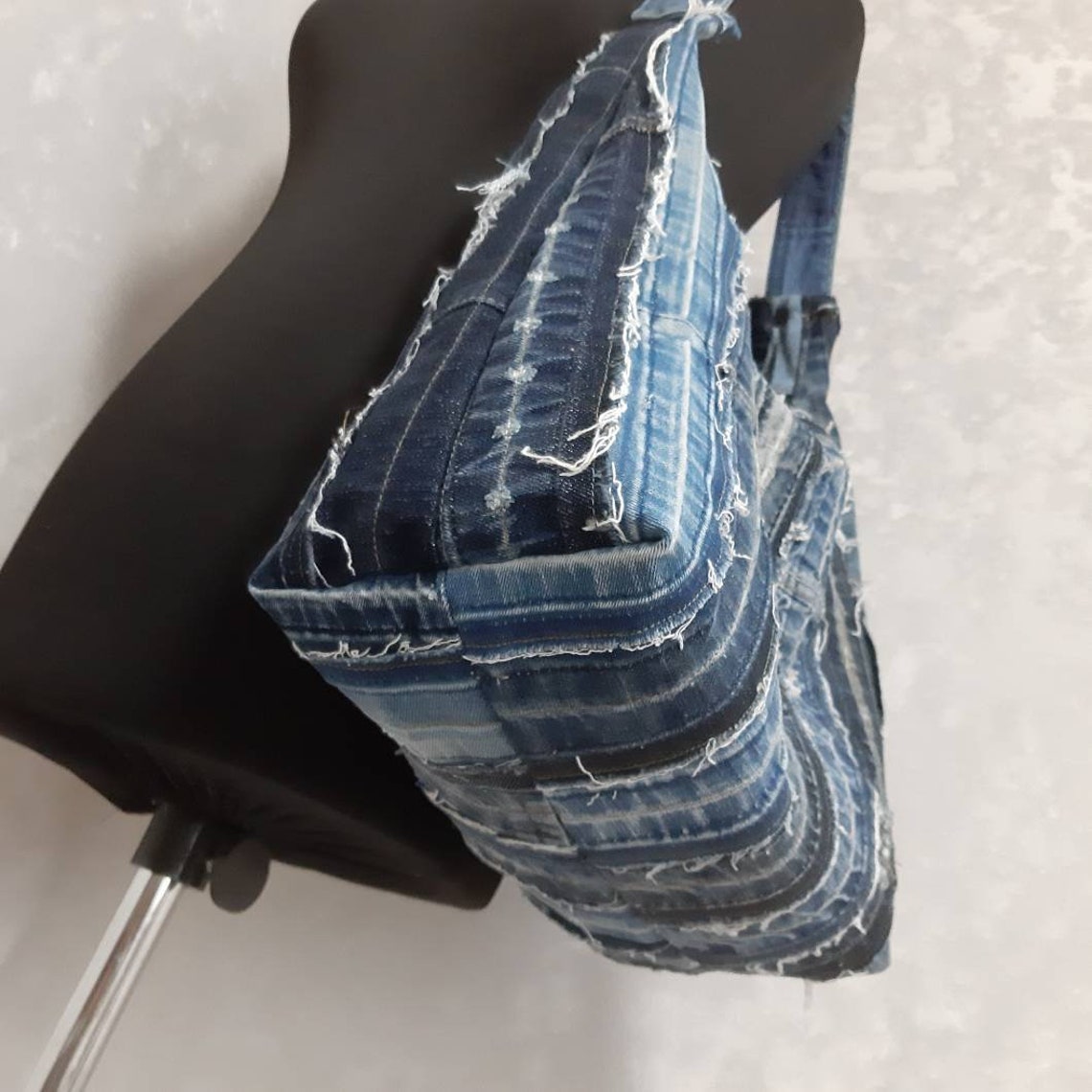 HOBO BAG - LARAMIE PATCHWORK LIGHT BLUE