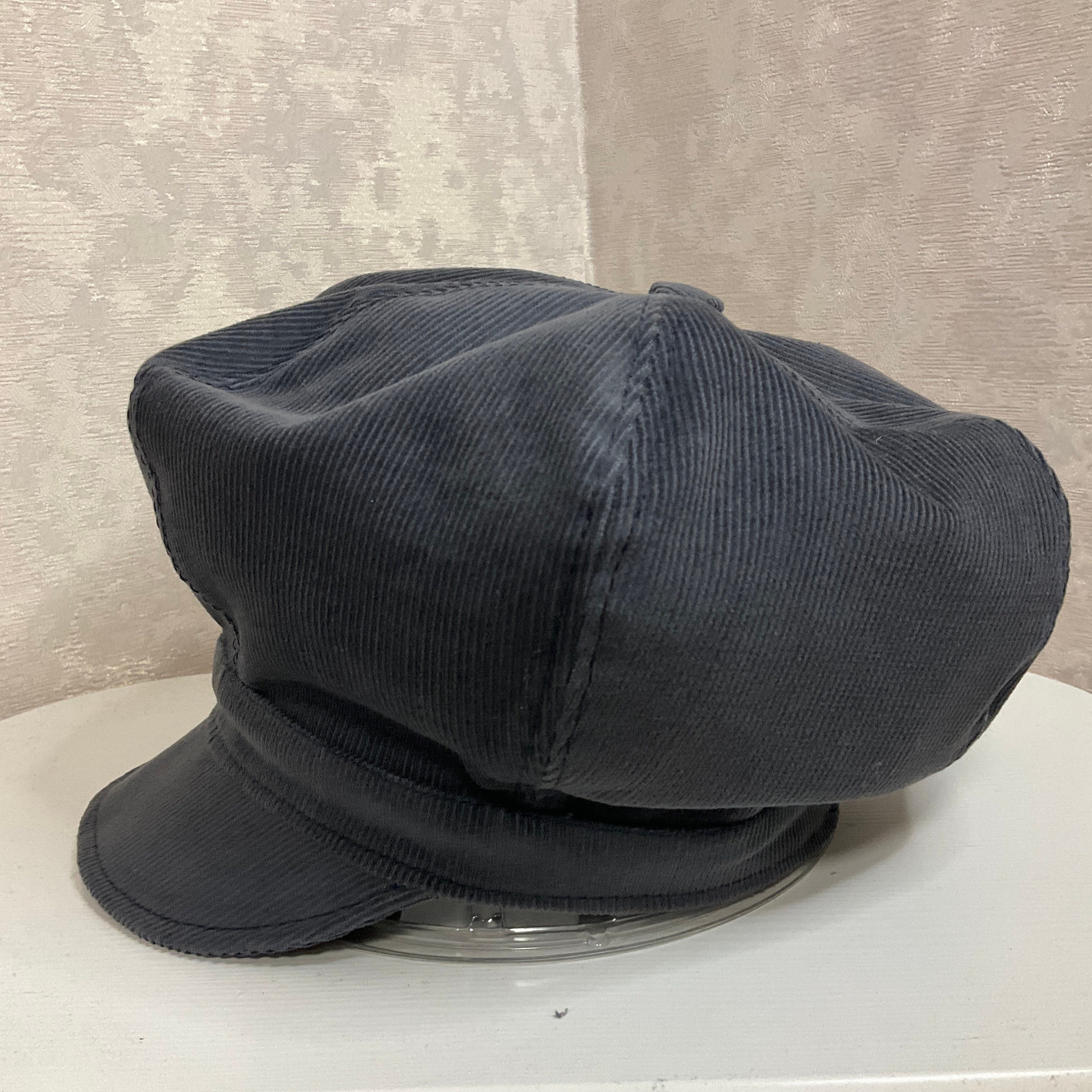 ささやん/CORDUROY NEWSBOY CAP XL ブラック Cord Baker Boy Hat Black Corduroy Newsboy Cap by CRAGGI - Etsy