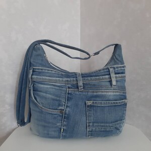 Shoulder Denim Bag Medium Size, Jean Crossbody Purse, Casual Bag of ...