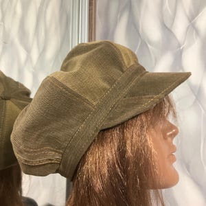 Denim Newsboy Cap, Patchwork Jean Hat, Unisex Boho Denim Beret, Handmade Streetwear Cap 60cm/23,6”, Upcycled Jeans Hat, Casual Fashion Gift